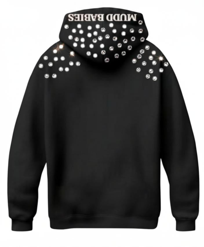 Rhinestone Track Hoodie