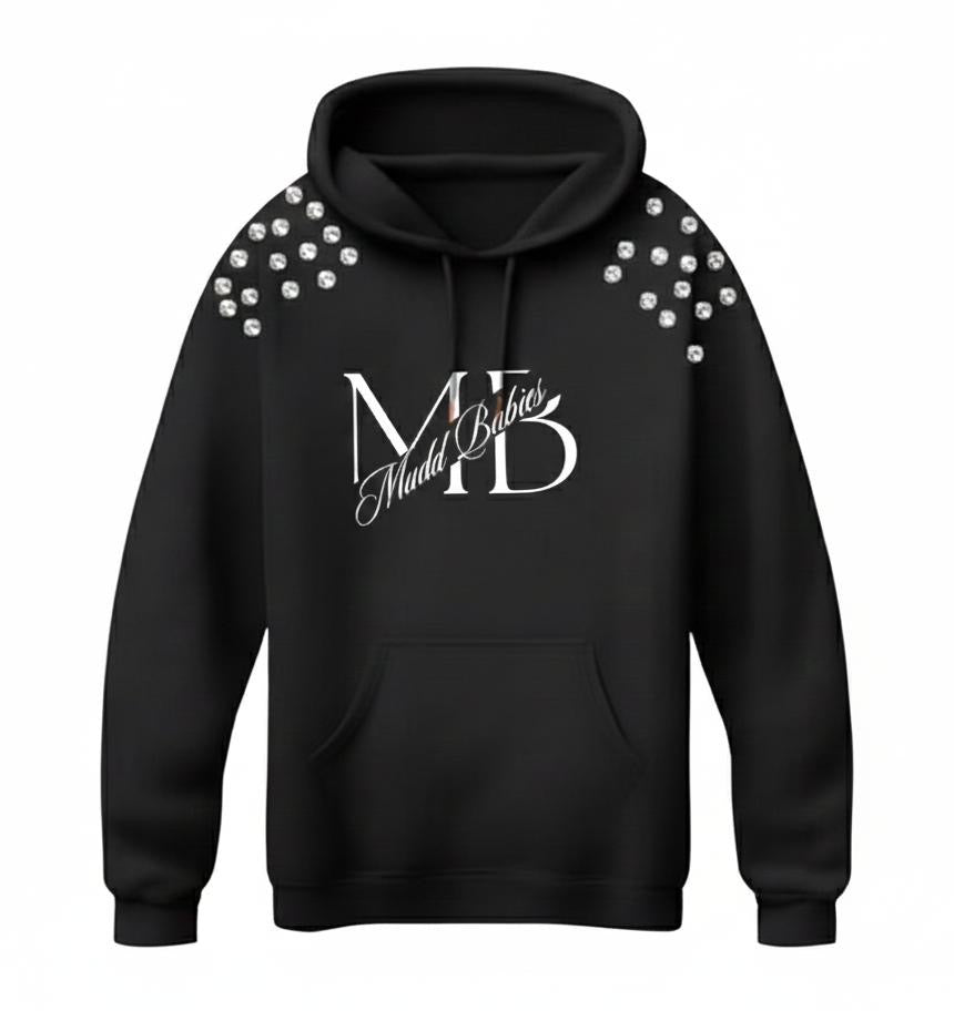 Rhinestone Track Hoodie