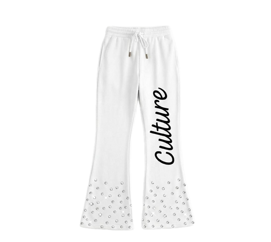 White Track Suit Sweats